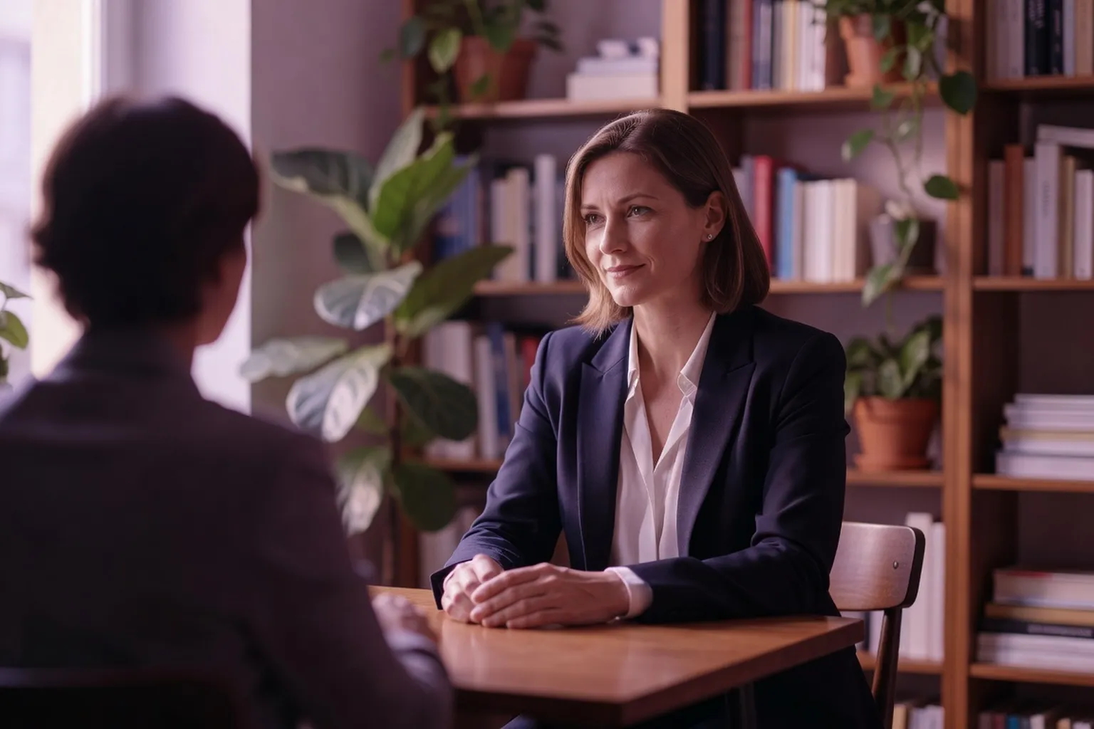 Camille Vasseur dans son cabinet lyonnais
