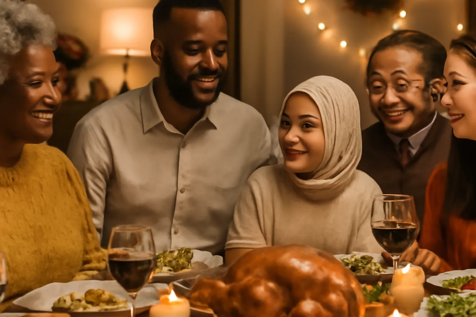 Grand-parents et petits-enfants partageant un moment de transmission culturelle
