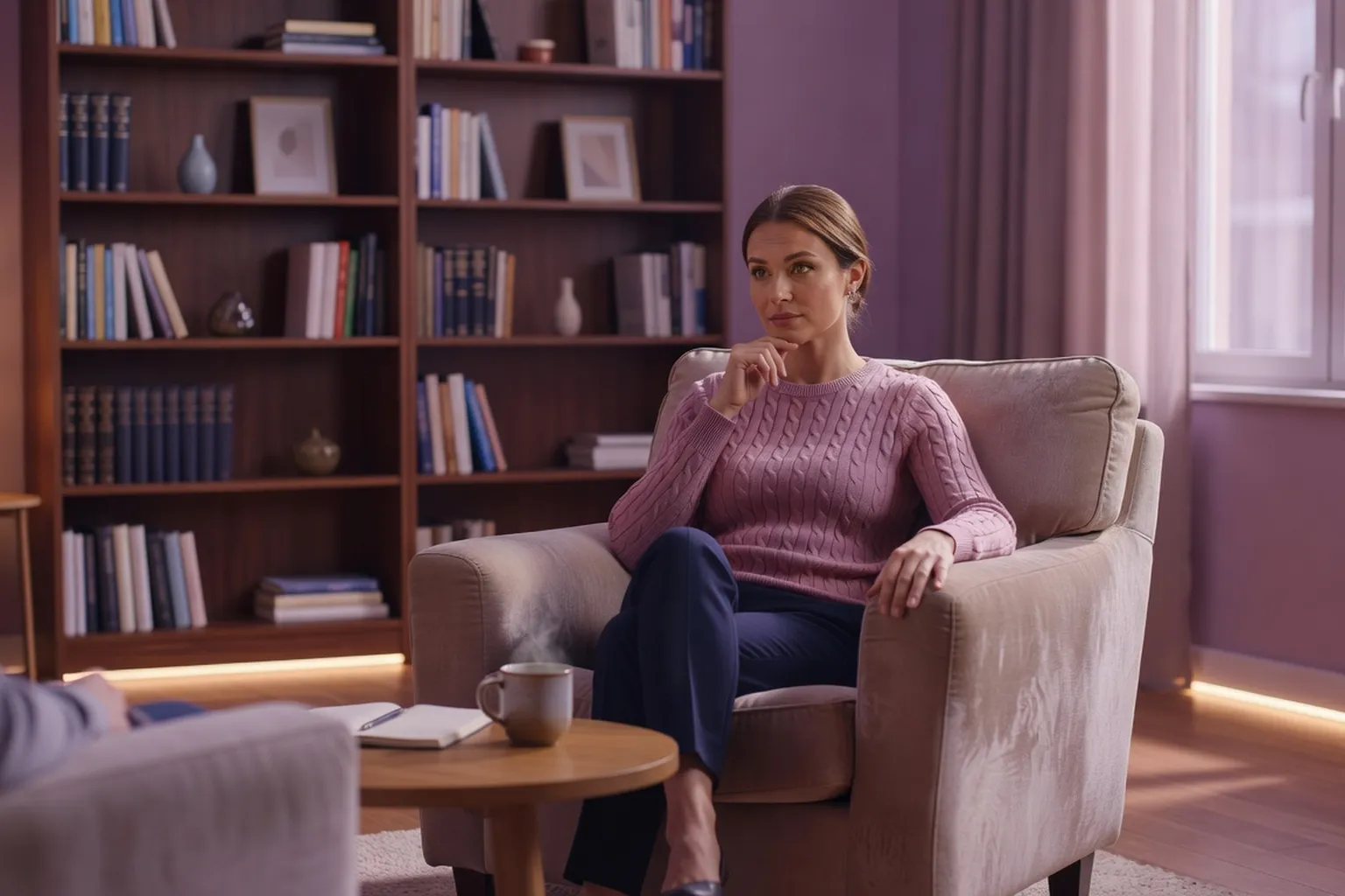 Femme en seance de coaching relationnel