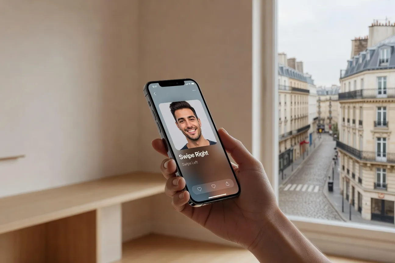 Interface Tinder en France 2026 : profil et matchs