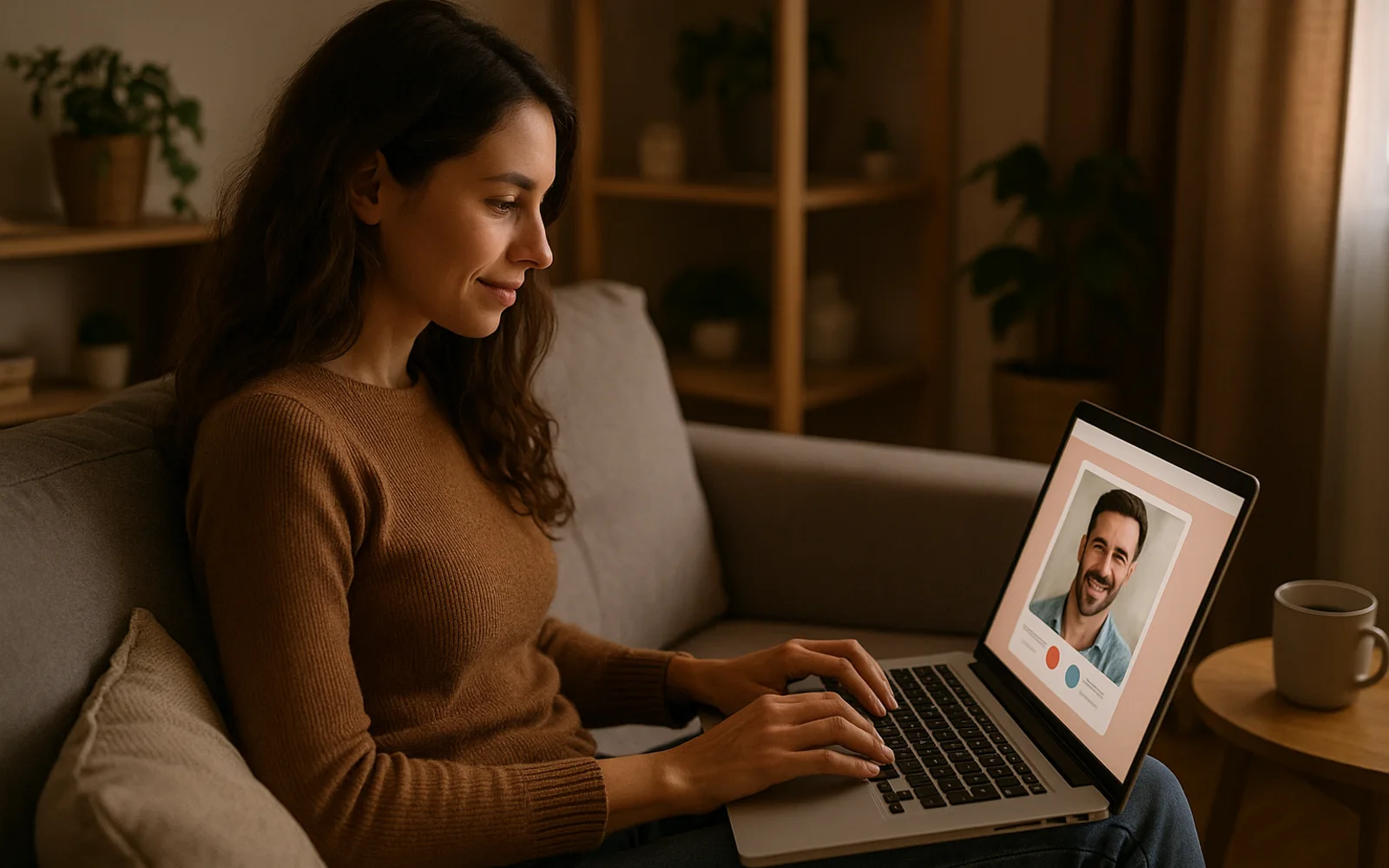 Femme consultant son telephone avant un rendez-vous