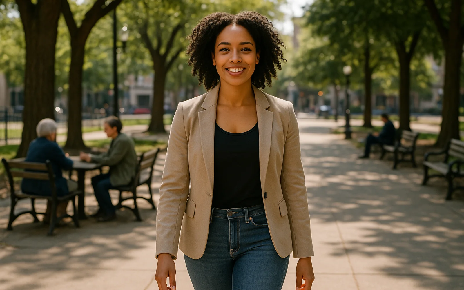 Femme regardant son telephone avec expression reflexive