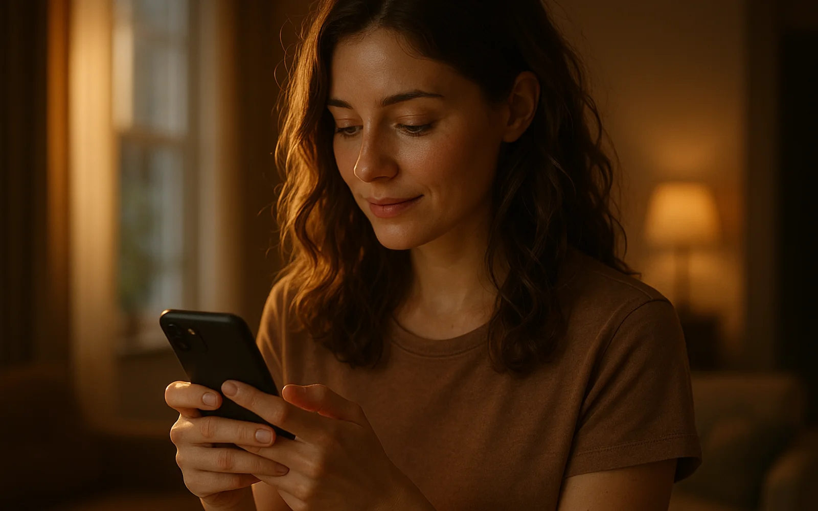 Femme comparant plusieurs applis de rencontre sur son telephone